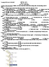 Đề thi học kì I môn Tin học 6 năm học 2014 - 2015 - Trường THCS Luu Van Mot